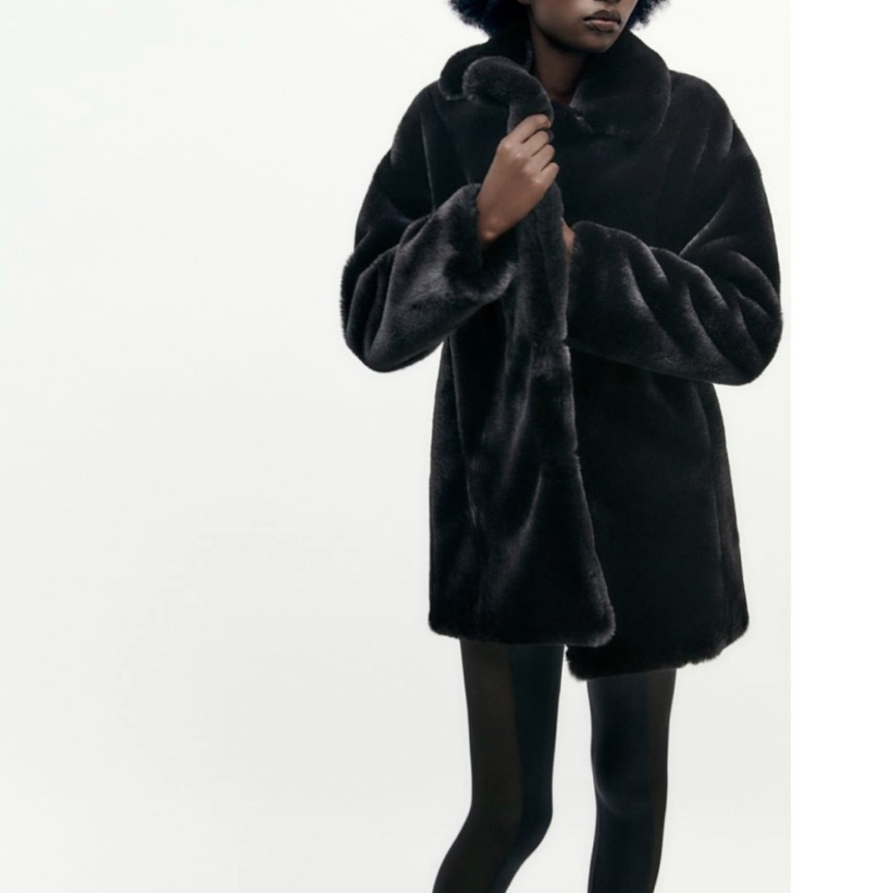 Beautiful Zara Black Teddy Jacket